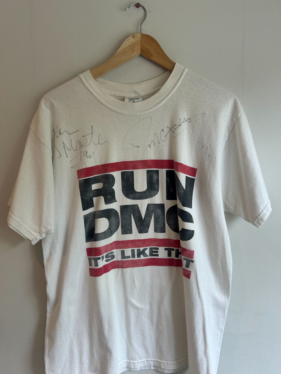 Run DMC Signed Vintage Rap T-Shirt – The Bass Boutique