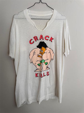 'Crack Kills' Vintage T-shirt (XL)
