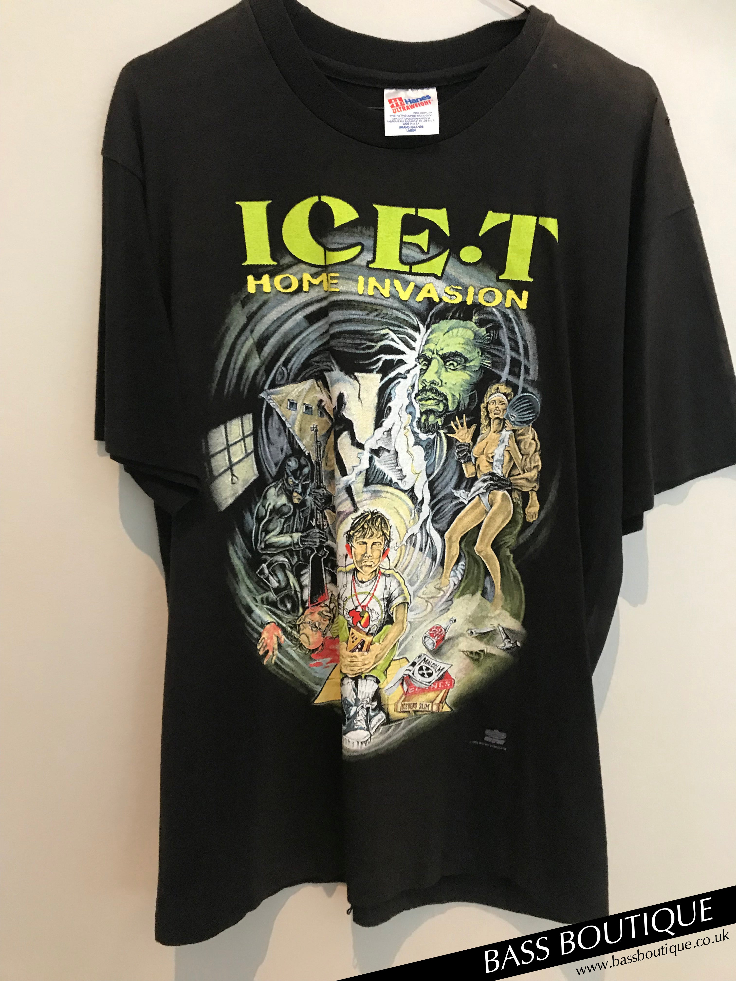 Medic Genoplive Konkurrence Ice T 'Home invasion' Vintage T-shirt (Size L) – The Bass Boutique