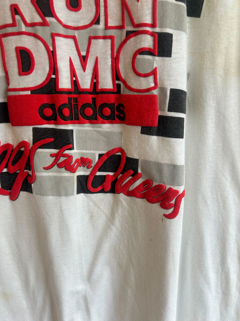 Run DMC Adidas Kings from Queens Vintage Rap T-Shirt – The Bass Boutique