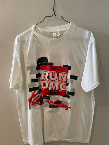 Run DMC Adidas Kings from Queens Vintage Rap T-Shirt
